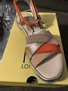 FLY London sandali donna pelle multi cinturino Cune taglia 39 nuovi $167 - Foto 1 di 5