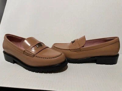 Mocasines Free People Cuero Marrón Liv EE. UU. 8 Preppy Academia Regreso a la Escuela Nuevos sin Caja Foto 1 de 4