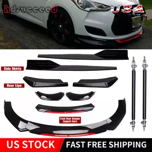 For Hyundai Veloster Front Rear Bumper Lip Spoiler Splitter Body Kit Side Skirt - Picture 1 of 19
