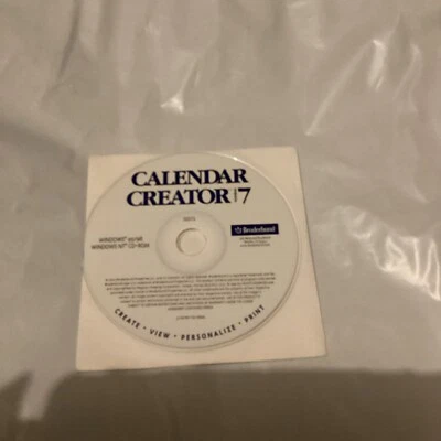 Broderbund Calendar Creator Version 7 For Windows 95/98 Windows NT (CD-ROM) - Image 1 of 2