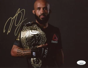 Foto Demetrious Johnson firmata a mano 8x10 UFC Fighter JSA COA autografo #2 - Foto 1 di 2
