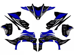2014-2020 (YFZ 450R) YFZ 450 BINARIO Blue Senge Graphics Kit compatible con - Imagen 1 de 7