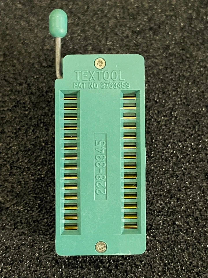Auténtico 3M TEXTOOL ZIP ZIP SOCKET 28 Pin ZIF Contactos Dorados 228-3345 Nuevo EE. UU. Foto 1 de 2