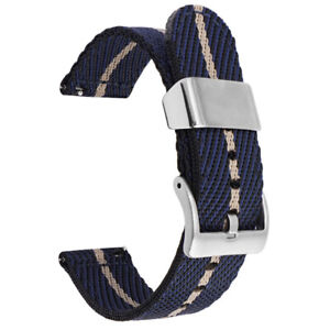 Quick Release Nylon Smart Bracelet Watch Strap Band 18 20 22 24mm Wristband NEW