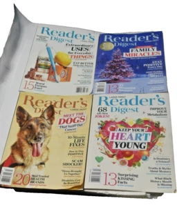 4 large print. reader's Digest. October. 2020. January, February, March. 2021. - Picture 1 of 2