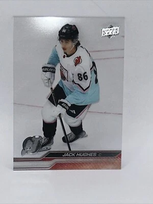 2023-24 Upper Deck Extended Jack Hughes #680 Clear Cut All-Star New Jersey Devil - Image 1 of 4