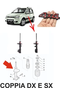 COPPIA AMMORTIZZATORI ANTERIORI PER FIAT PANDA 169 4X4 DAL 03 TUTTI I MODELLI - Foto 1 di 7