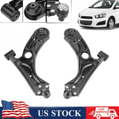 Brazo de control inferior delantero derecho + derecho 2 piezas con rótula para Chevrolet Sonic 2012-2020 Foto 1 de 4