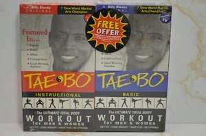 New Sealed Tae Bo Workout 2 Pack VHS Instructional & Basic Billy Blanks - Picture 1 of 5