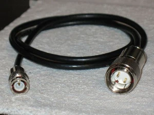 R390A R390 R391 Bal TwinAx Ant Plug 82-5589 (UG-421), RG-58/U Cable & 'Choice' - Zdjęcie 1 z 3