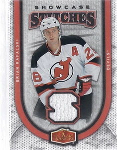 06-07 Flair Showcase Hockey Brian Rafalski Devils Showcase Stitches Jersey Card - Picture 1 of 2