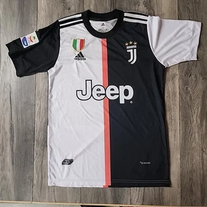 2018 2019 Adidad Ronaldo Juventus Jersey Size M Football Kit Jeep Striped - Picture 1 of 8
