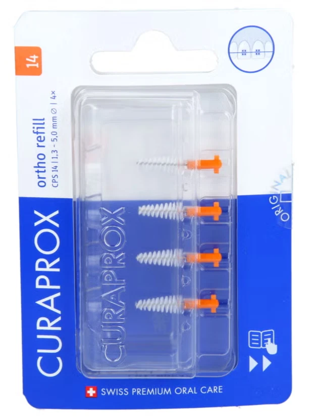 Curaprox Cps 14 Interdentalbürste ortho 1,3 - 5 mm · 4 St · PZN 19490225 - Bild 1 von 1