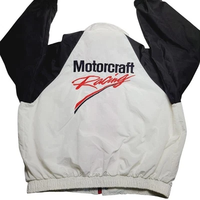 Chaqueta cortavientos vintage Ford Motorcraft Racing para hombre talla grande HECHA EN EE. UU. Foto 1 de 4