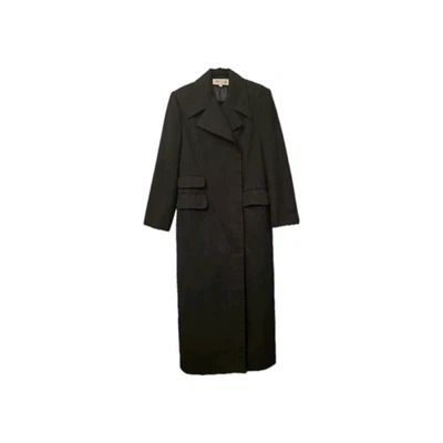 Abrigo de vestir negro para mujer talla 8 mediano 51" largo mezcla de poliéster Ucrania Foto 1 de 4