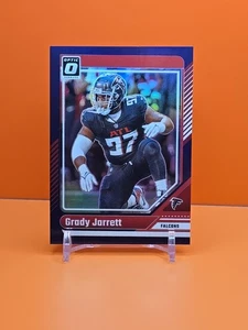 ⚫️🔴⚫️ 2024 DONRUSS OPTIC GRADY JARRETT #12 PÚRPURA 59/60 HALCONES 🔴⚫️🔴 - Imagen 1 de 2