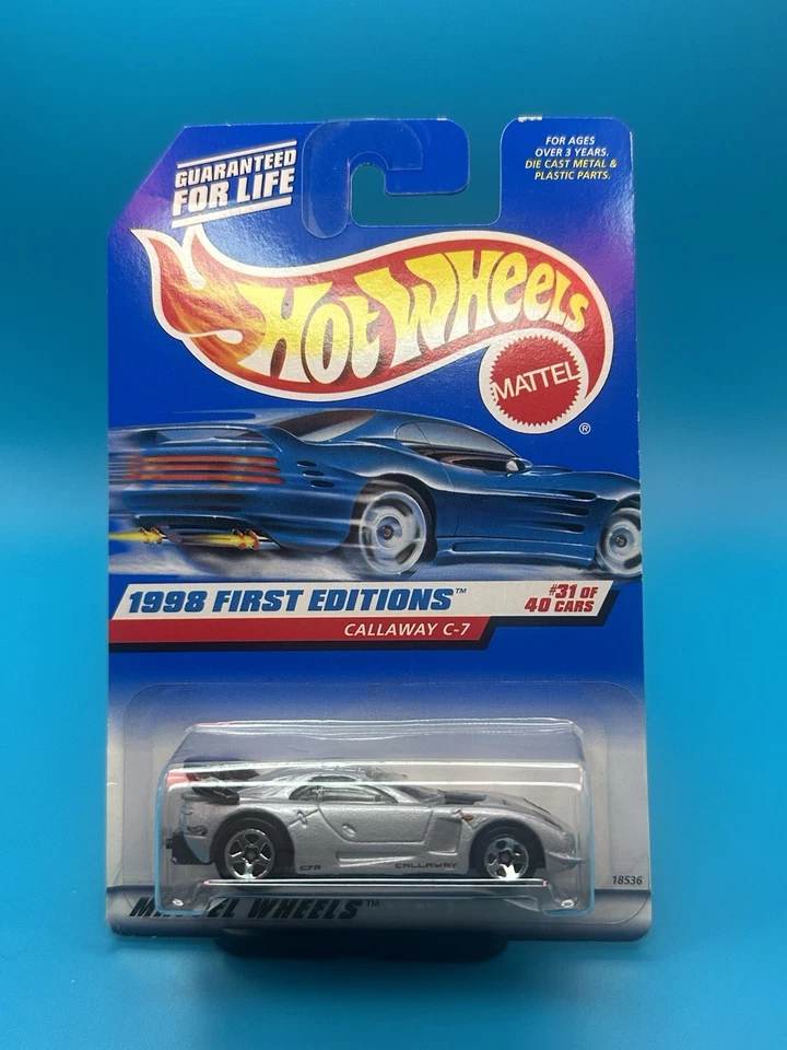 Callaway C7 Hot Wheels #677 1998 First Editions #31 of 40 on Card