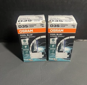 D3S OSRAM Xenarc Cool Blue Intense Next GEN 6200K 66340CBN HID Xenon Bulbs - Picture 1 of 8