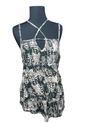 Camiseta sin mangas RVCA transparente como el día con tiras talla L cruzada patinador punk animal $50 Foto 1 de 4