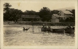 RPPC Territory Hawaii Horse Cattle Loading Kailua Bay c1910 Echtfoto 117501 - Bild 1 von 5