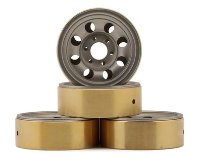 HPI 1.2" CS-8 Steel Beadlock Wheels (Silver) (4) (25g) [HPI161163] - Image 1 of 3
