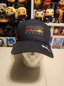 Aston Martin Red Bull Racing Formula One Team 1 F1 Puma Curved Peak Navy Cap - Picture 1 of 5
