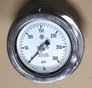 MEDIDOR DE PRESIÓN DE AIRE TUBO Y ENCHUFE MCDANIEL CONTROLES 316 SS 0-300 PSI 300 psi - Imagen 1 de 2
