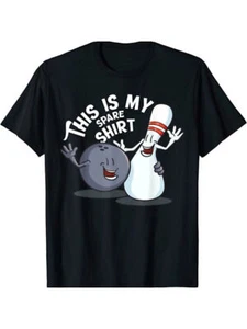 MADE IN USA Funny This Is My Spare Bowling Game Gift T-Shirt - NEW! - Picture 1 of 1