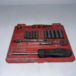 Snap On 20pc 1/4" Drive Chrome Metric General Service Set 131TMPB - Picture 1 of 10