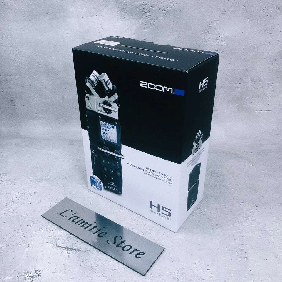 Zoom H5 4-Track Portable DIgital Recorder Handheld NEW Black 24Bit 96 kHz 280g - Image 1 of 4