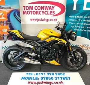 TRIUMPH STREET TRIPLE 765RS, 2023(23), 1 OWNER, 3,203 MILE, SUPERB, EXTRAS £9995 - Picture 1 of 20