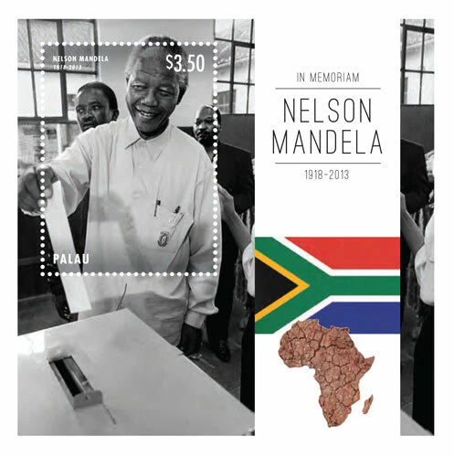Palau - 2013 - President Nelson Mandela In Memoriam - Souvenir Sheet - MNH - Image 1 of 1