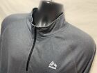 RBX Long Sleeve 1/4 zip Front Compression Shirt Gray Sz Large Layers