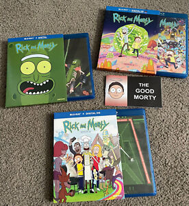 Rick & Morty Blu-ray Complete Seasons 1, 2, 3 + The Good Morty 1st edition comic