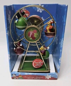 Disney Revolving Musical Christmas Ferris Wheel Mickey Minnie Pooh Tigger NEW - Picture 1 of 8