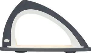 Leerbogen asymmetrisch grau/weiß LED BxHxT 52,0x29,7x9,0cm NEU Schwibbogen Licht - Bild 1 von 2