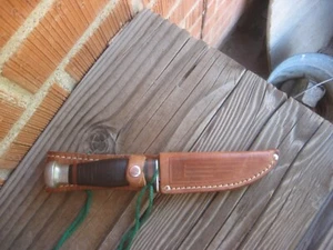 1930s Vintage 3 1/2" Blade * CASE TESTED XX * Carbon Hunting Knife & Sheath USA - Picture 1 of 16