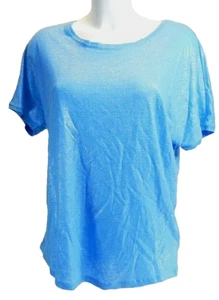 Phase Eight Damen T-Shirt Party Lara Linen Foil Top Blue Hellblau Größe Wählbar - Bild 1 von 5