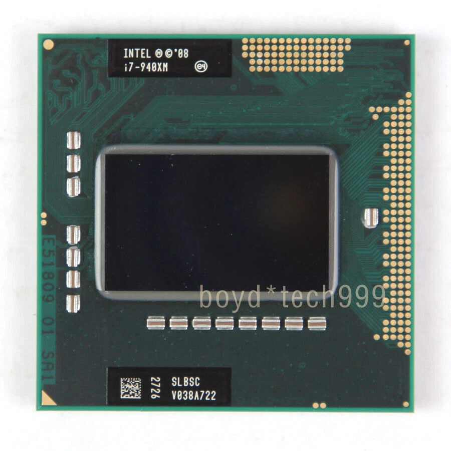 For Intel Core i7-940XM CPU Quad-Core 2.13GHz 8M SLBSC 55W Socket G1 Processor - Image 1 of 1