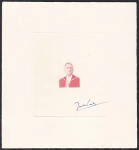 France Sc1325 1st Anniv. of Death of Charles de Gaulle Signed Die Proof, Essay - Picture 1 of 1