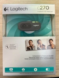 Logitech C270 HD Webcam boxed unused HD730 3MP Photos HD Video calling. USB - Picture 1 of 1