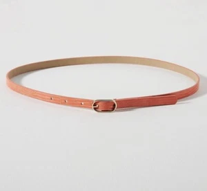 ANTHROPOLOGIE cintura donna rosa skinny croc nuova con etichetta taglia media - Foto 1 di 10