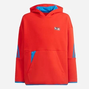 adidas X Lego ® Unisex Classics Kinder Hoode Kapuzenpullover Sweatshirt Rot Blau - Bild 1 von 6
