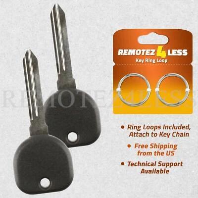 2 New Pk3 Transponder Chip Ignition Key Uncut Blade Blank For GM B99PT 690898 - Image 1 of 4