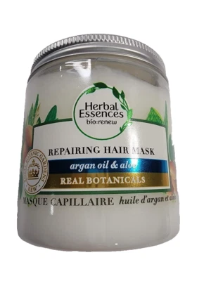 4 Herbal Essences Bio-Renew Argan Oil & Aloe Botanical Repairing Hair Mask 8 Oz - Image 1 of 3