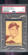 1971 Milk Duds Harmon Killebrew Minnesota Twins PSA 7 Graded Baseball Card MLB