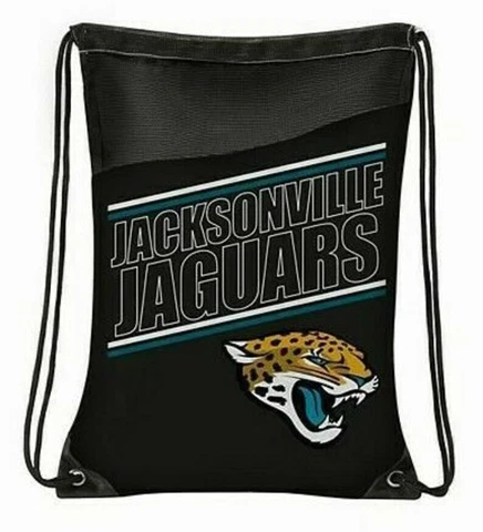 Jacksonville Jaguars Incline Style Backsacks Backpacks 18"H x 13.5"W  Braided Dr Cover