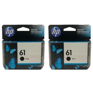 HP 61 2psc Schwarz Tintenpatronen Neu Original - Bild 1 von 3