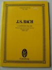 J S Bach Kantate Nr. 140 Wachet Auf, ruft uns die Stimme Edition Eulenburg Nr. 1020