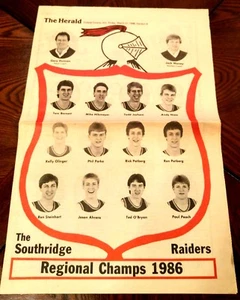 HUNTINGBURG (IN) SOUTHRIDGE HS BB REGIONAL CHAMPS TRIBUTE NEWSPAPER 1986 - MINT - Picture 1 of 5